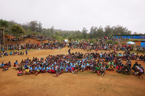 Gathering for Fairtrade in Purosa