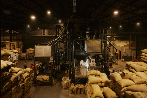 Colour Sorter at Monpi coffee exporters