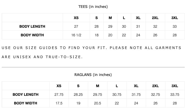 Sizing Guide - Doodles by Rebekah