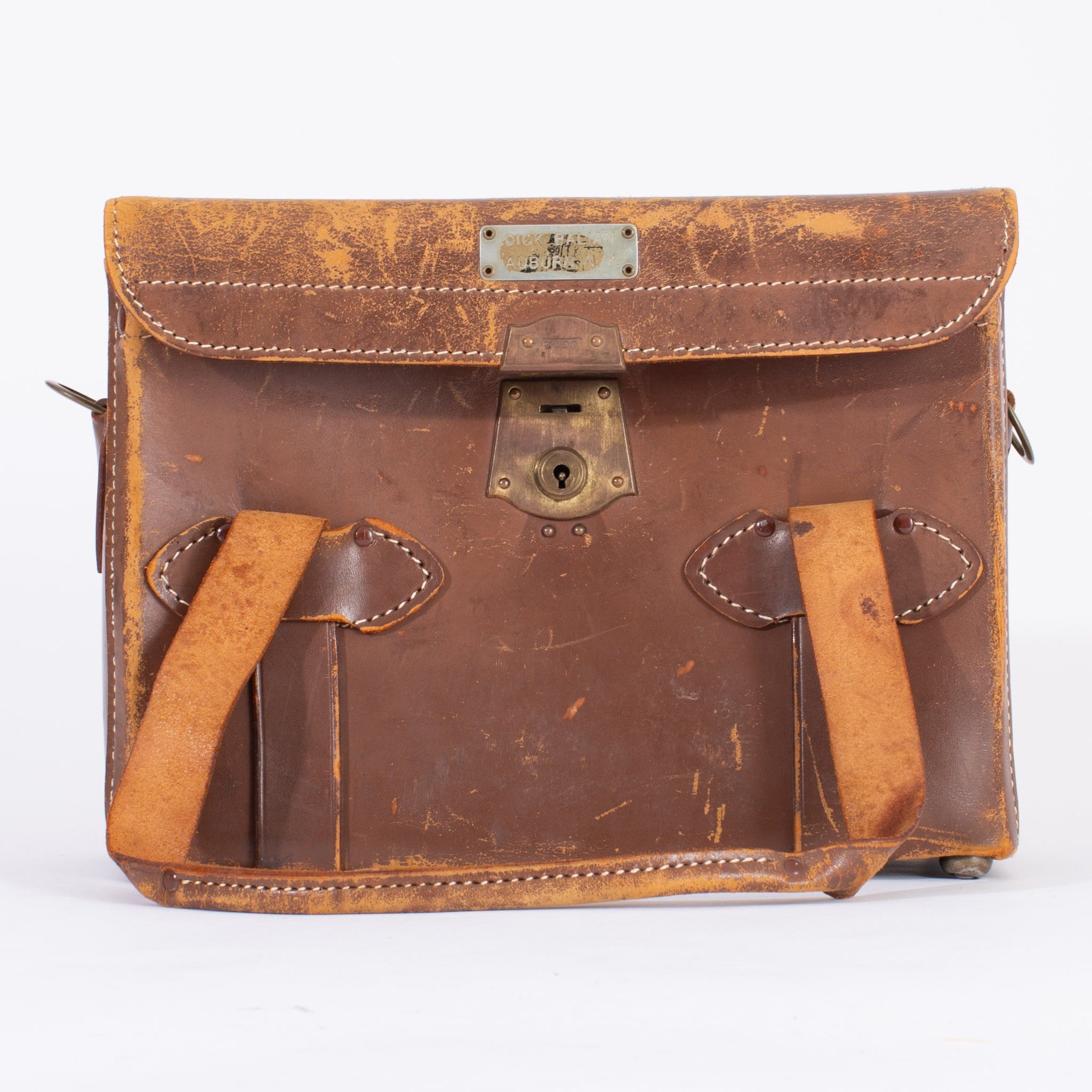 vintage leather camera bag