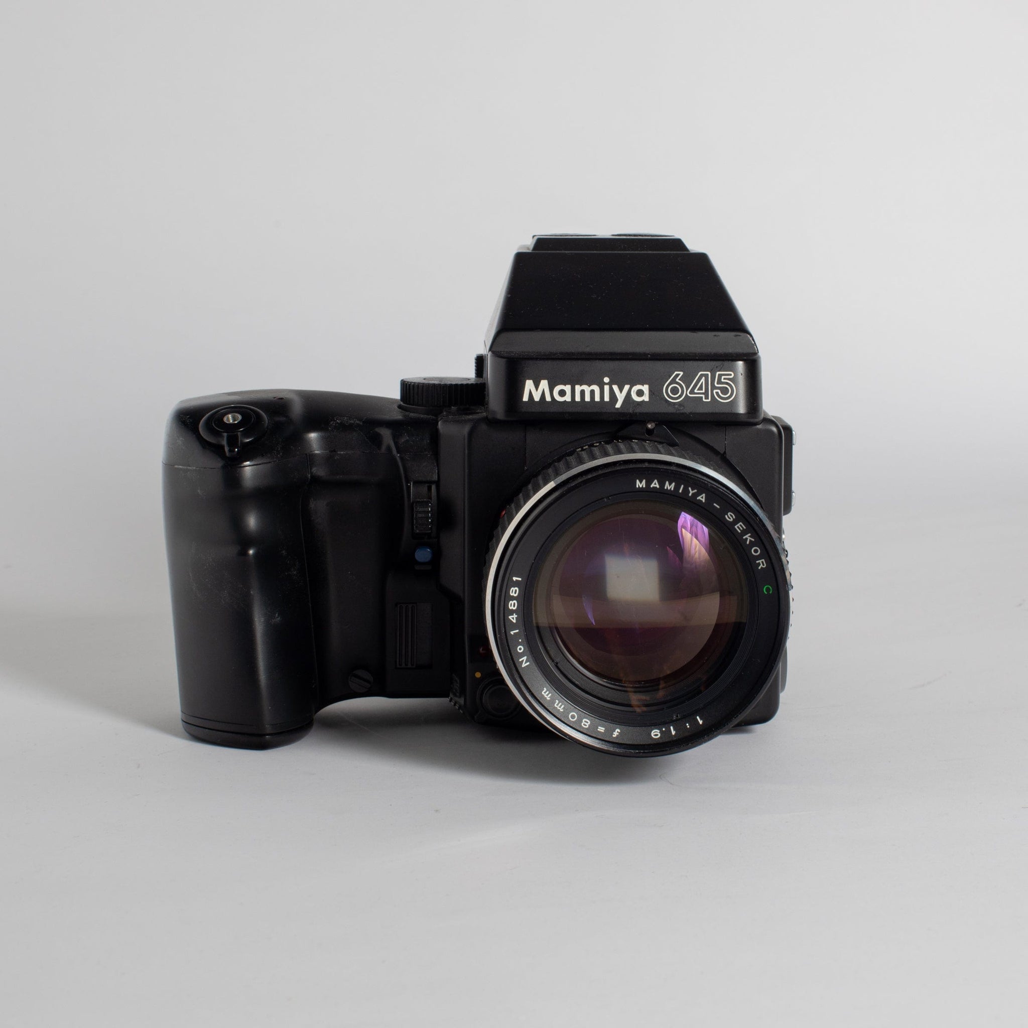 良品】Mamiya M645 1000S PD Prism Finder C 80mm F1.9 Lens Strap 