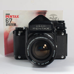 Asahi Pentax 6x7 MLU with 75mm f/4.5 Lens and TTL Prism Finder