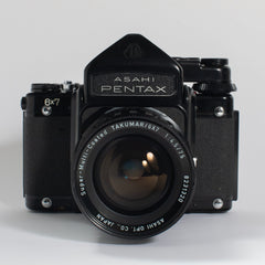 Asahi Pentax 6x7 MLU with 75mm f/4.5 Lens and TTL Prism Finder