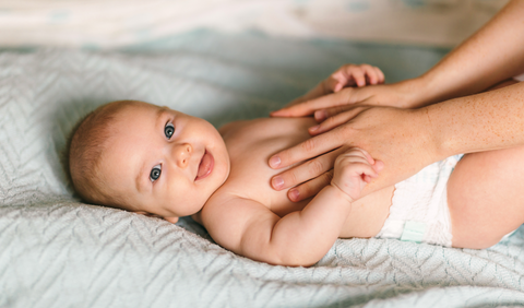 Positions for gassy babies - The Bicycle Maneuver