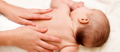 Baby doing tummy time 