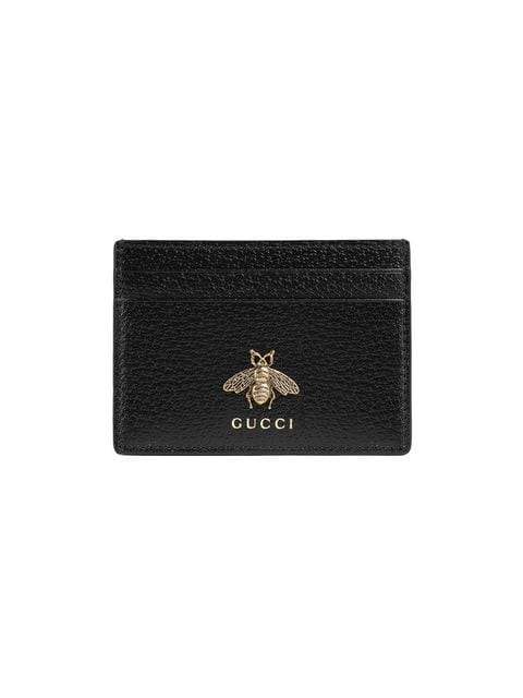 gucci bee card wallet