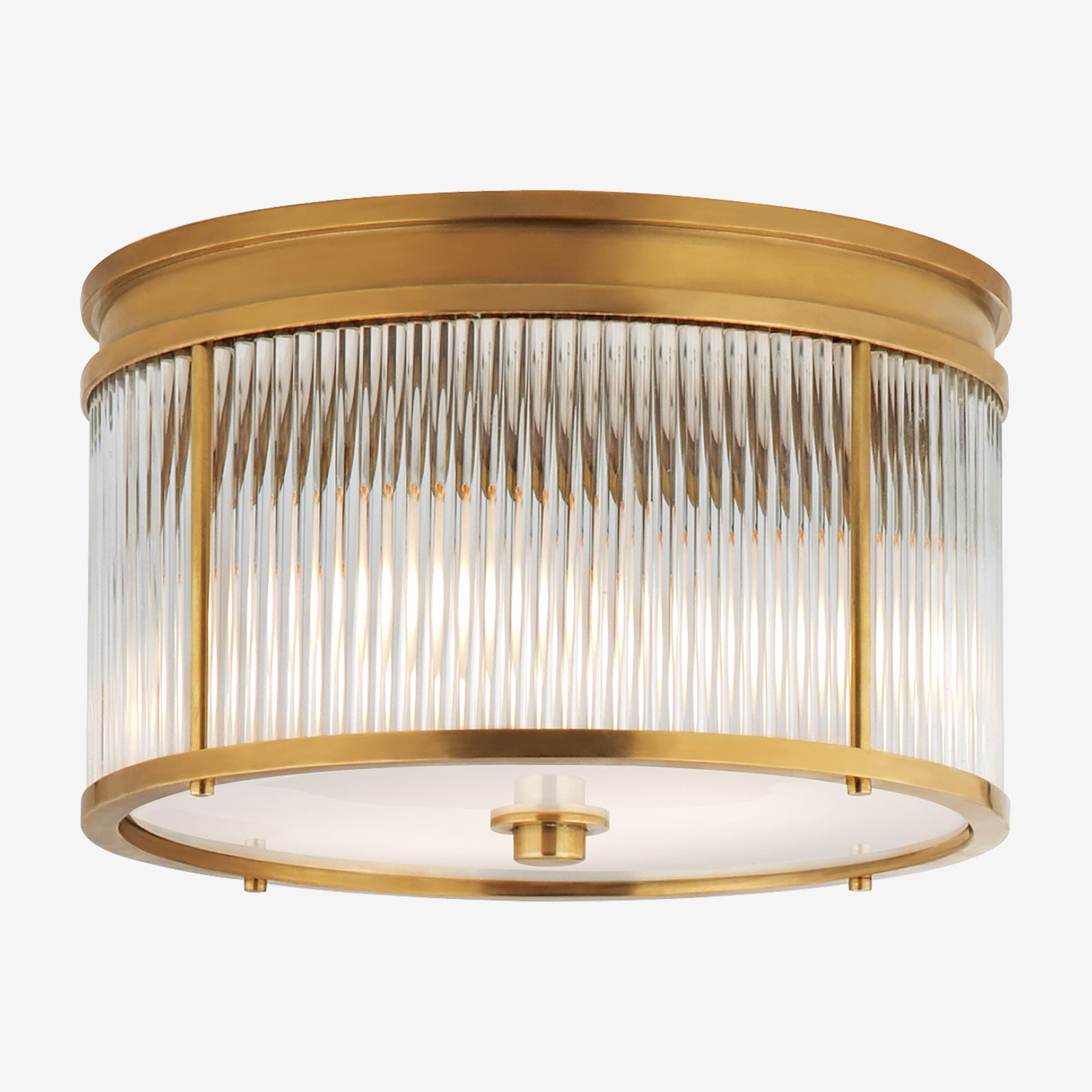 large round flush mount light