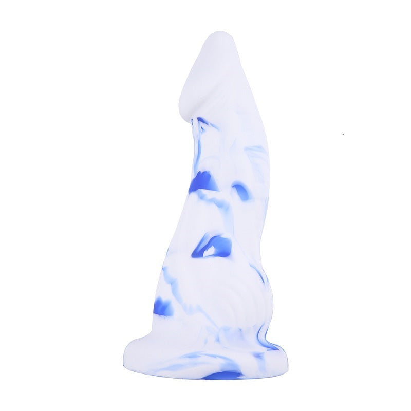 MD Penguin  inch Bad Dragon Dildo - Silicone Blue/White –  