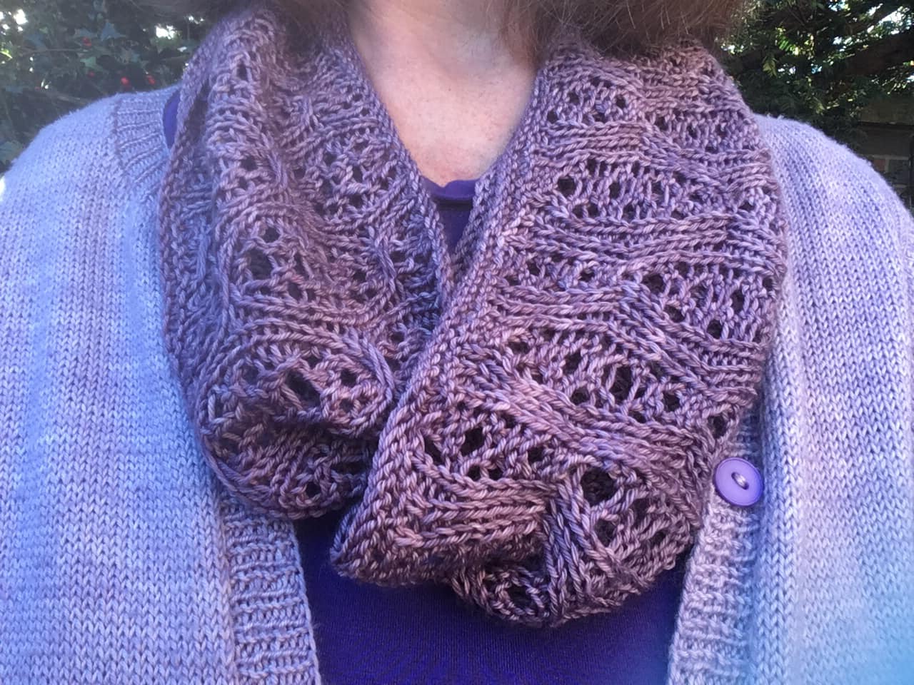 Liz's Cabernet infinity scarf