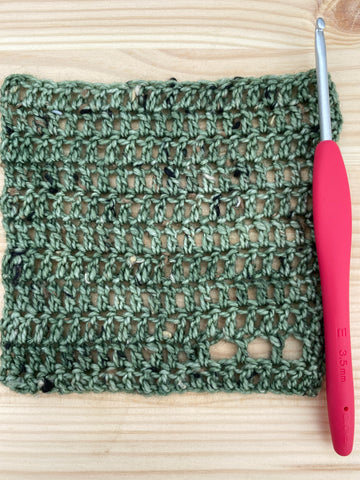 medium crocheted swatch