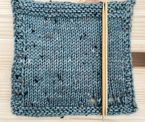 Medium knitted swatch of Keswick DK