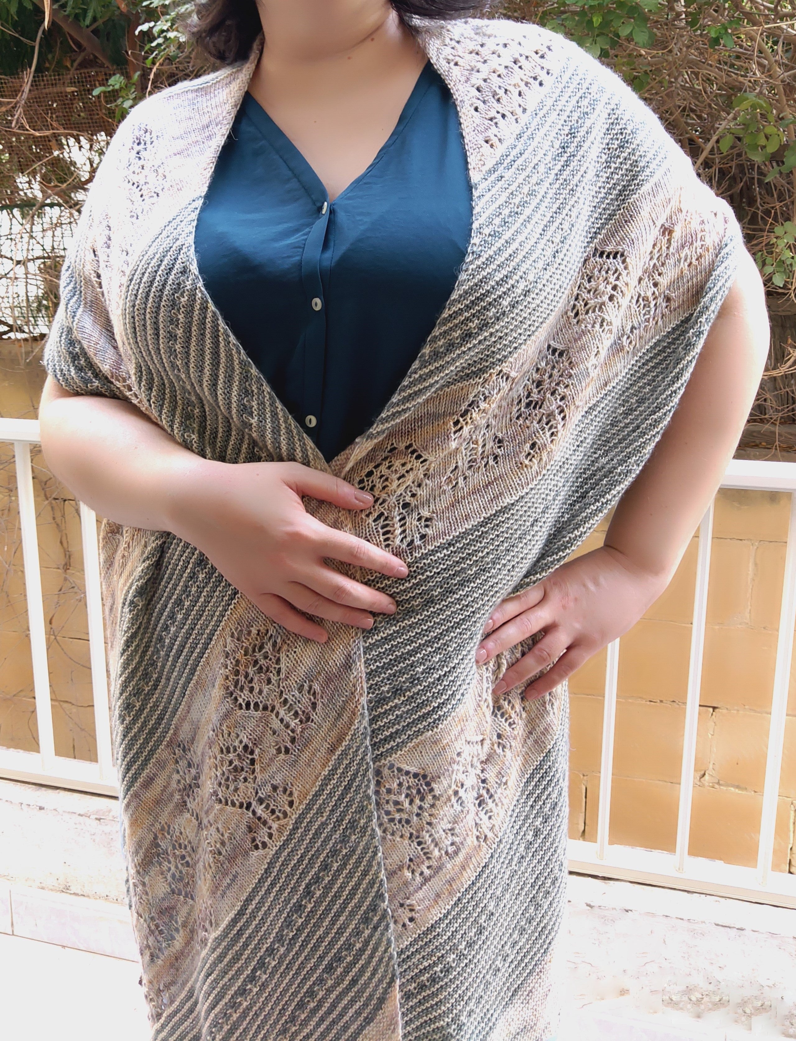 Whimsical Lane Wrap by Bex Knitty Designs