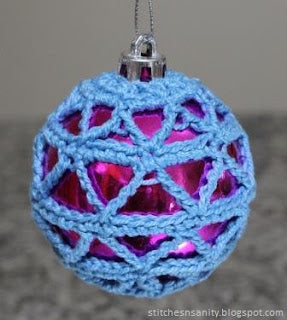 Christmas bauble by Stiches n Sanity