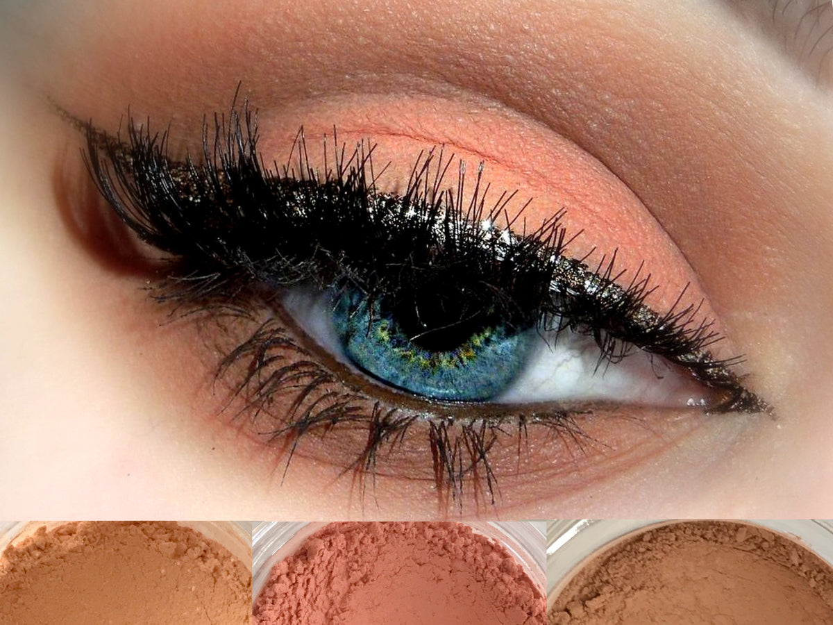 First Bloom Trio Get This Look All Natural Vegan Eyeshadow And Eyel Addictive Cosmetics