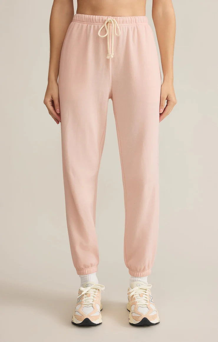 *FINAL SALE* Z Supply Classic Boyfriend Jogger - Pink Salt
