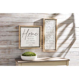 Mudpie May This Home Glass Plaque