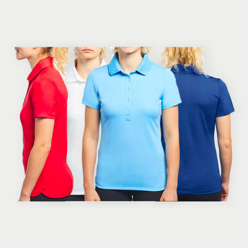 nike women's fairway short sleeve golf polo top