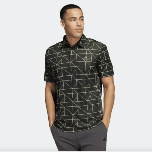 Adidas Jacquard Polo Shirt - Black