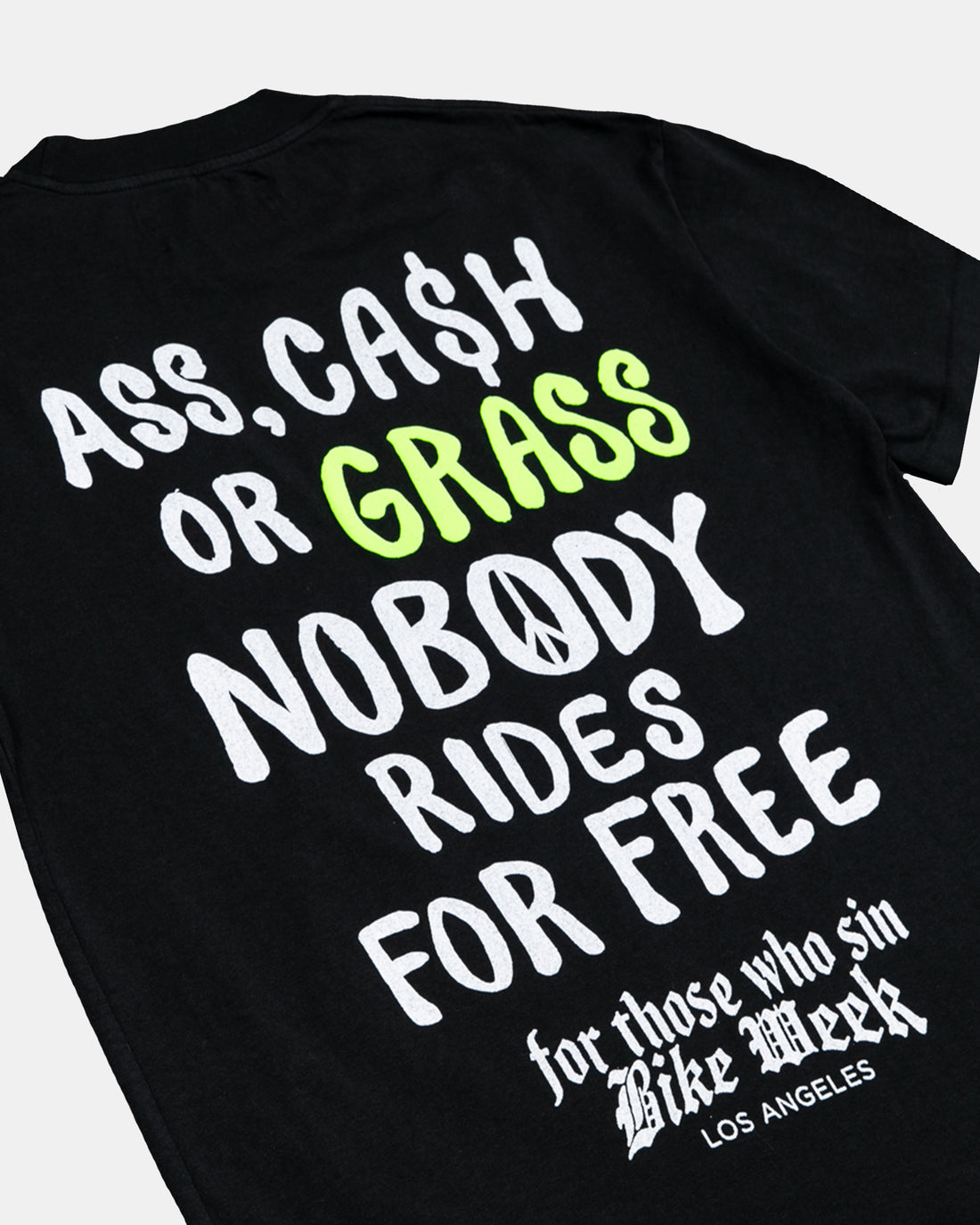 NOBODY RIDES FOR FREE TEE