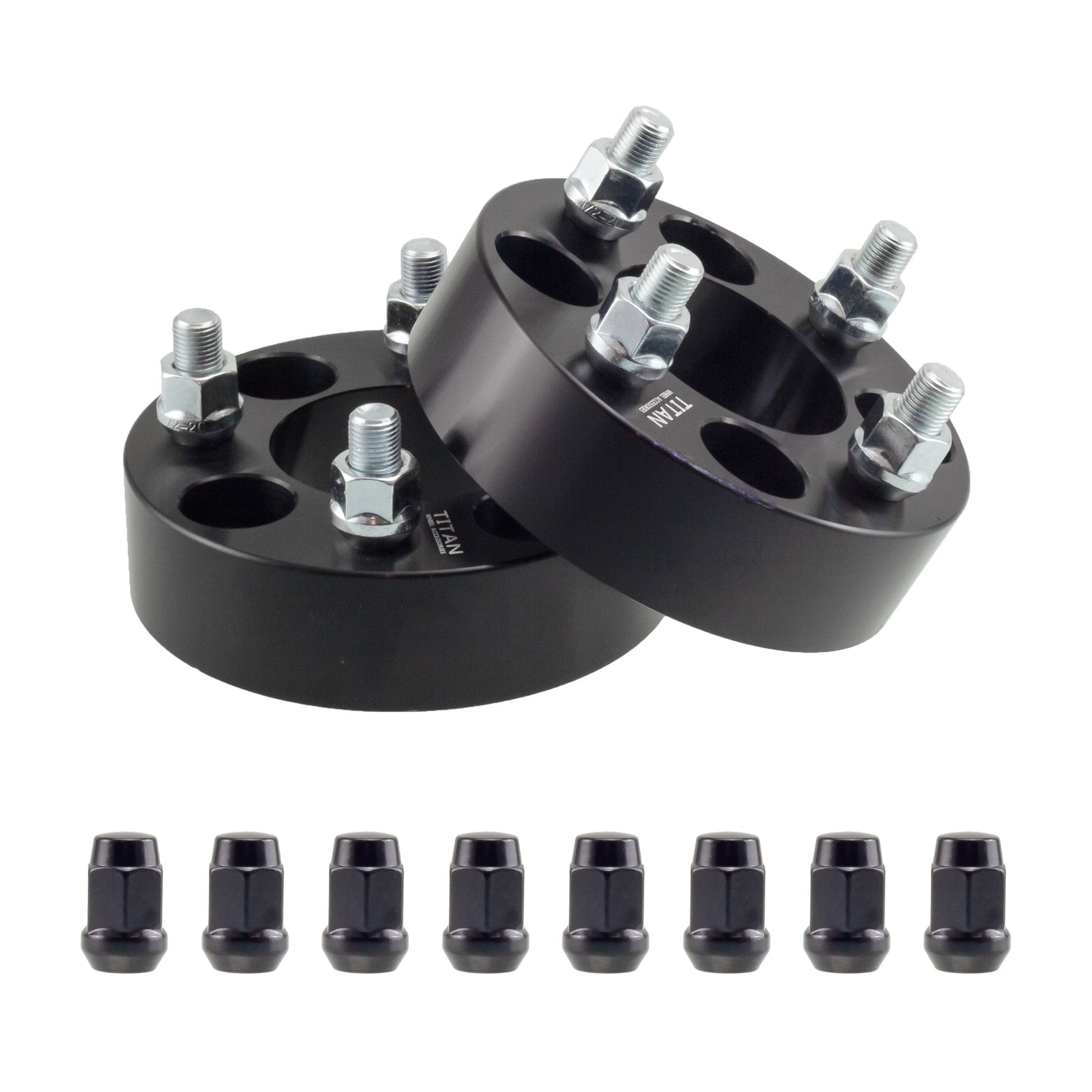 1 Inch 4x100 to 4x114.3 (4x4.5) Wheel Adapters | 12x1.5 Studs Titan Wheel Accessories