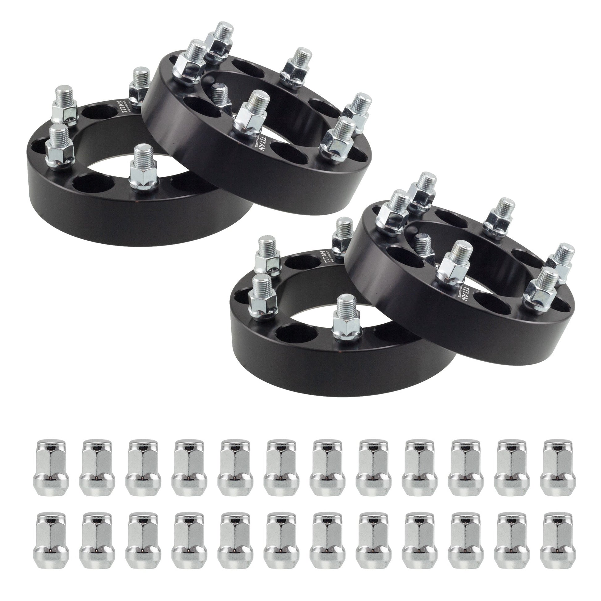 2" (50mm) Titan Wheel Spacers for GMC Canton Chevy Colorado | 6x120 | 66.9 Hubcentric |14x1.5 Studs | Titan Wheel Accessories