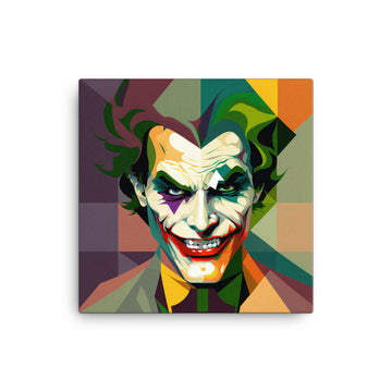 Heath Ledger Joker Pop Art Canvas Print - 12 x 12 – Deeko