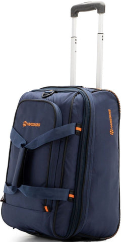 Harissons D-Lite Polyester Travel Duffel (Navy Blue and Orange)