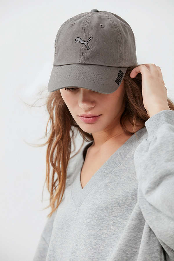 grey puma cap