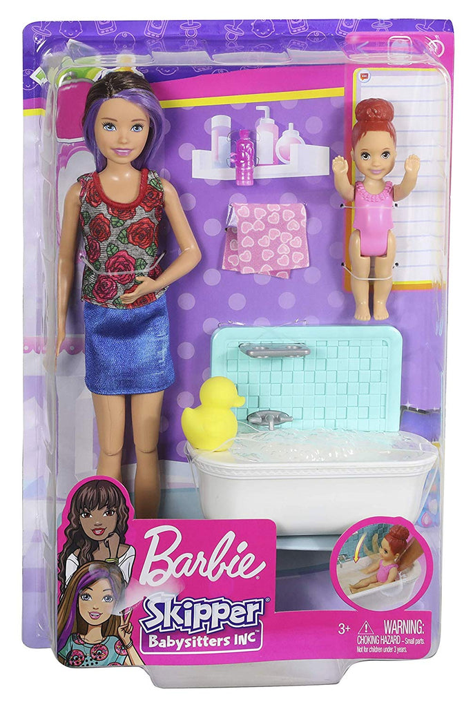 barbie skipper bathtime