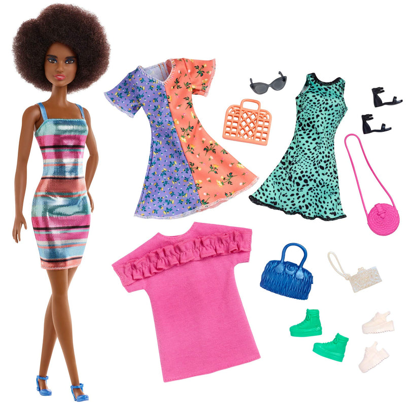 Mattel Barbie Fashion Party Fashionista Doll African American GHT32 Na Square