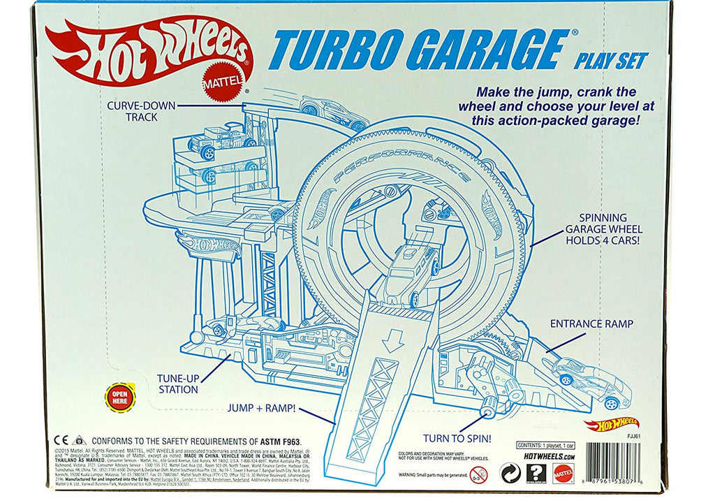 hot wheels turbo garage playset