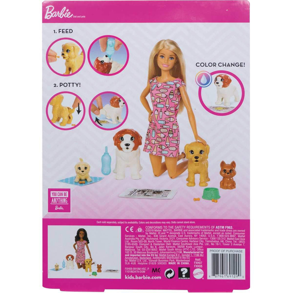 barbie doggy daycare doll and pets