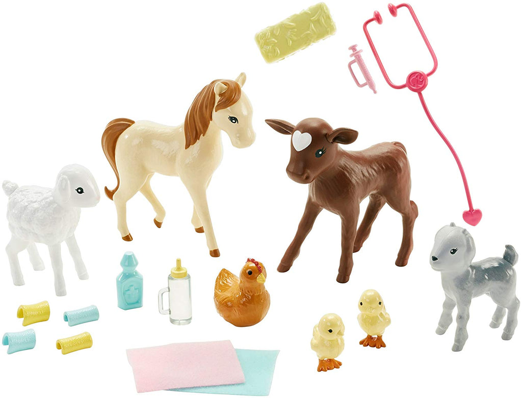 barbie farm vet playset