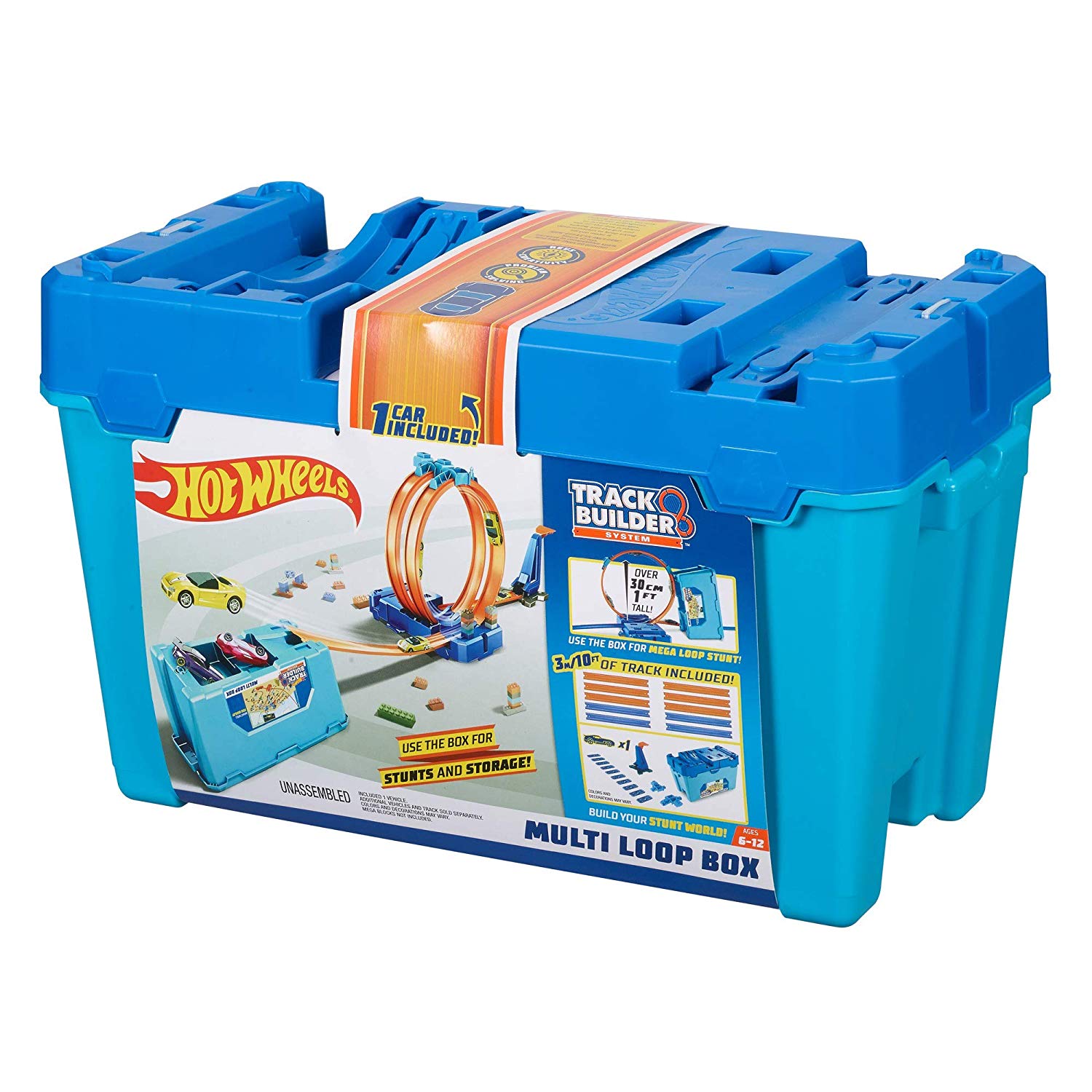 hot wheels track builder multi loop box