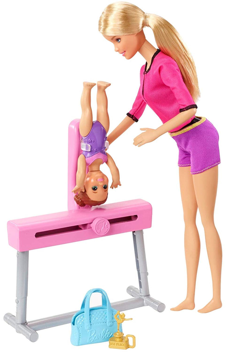 Overjas Raad Michelangelo Barbie Gymnastics Coach Doll & Playset – Square Imports