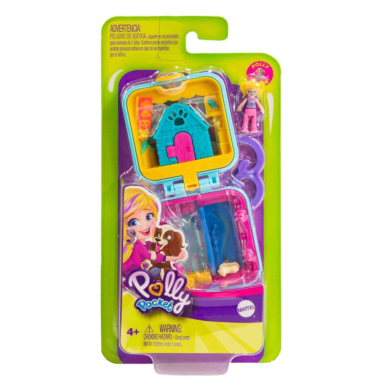 Kindercentrum Brutaal lade Polly Pocket Doghouse Tiny Pocket Places Mini Compact Playset – Square  Imports
