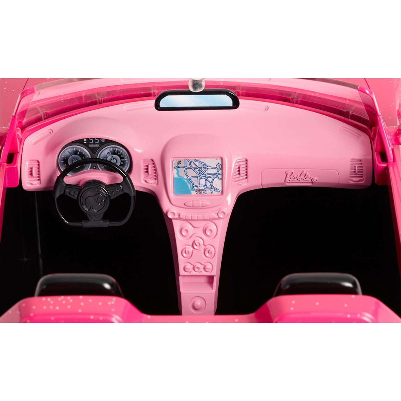 Barbie Estate Vehicle Signature Pink Convertible with Seat Belts ...