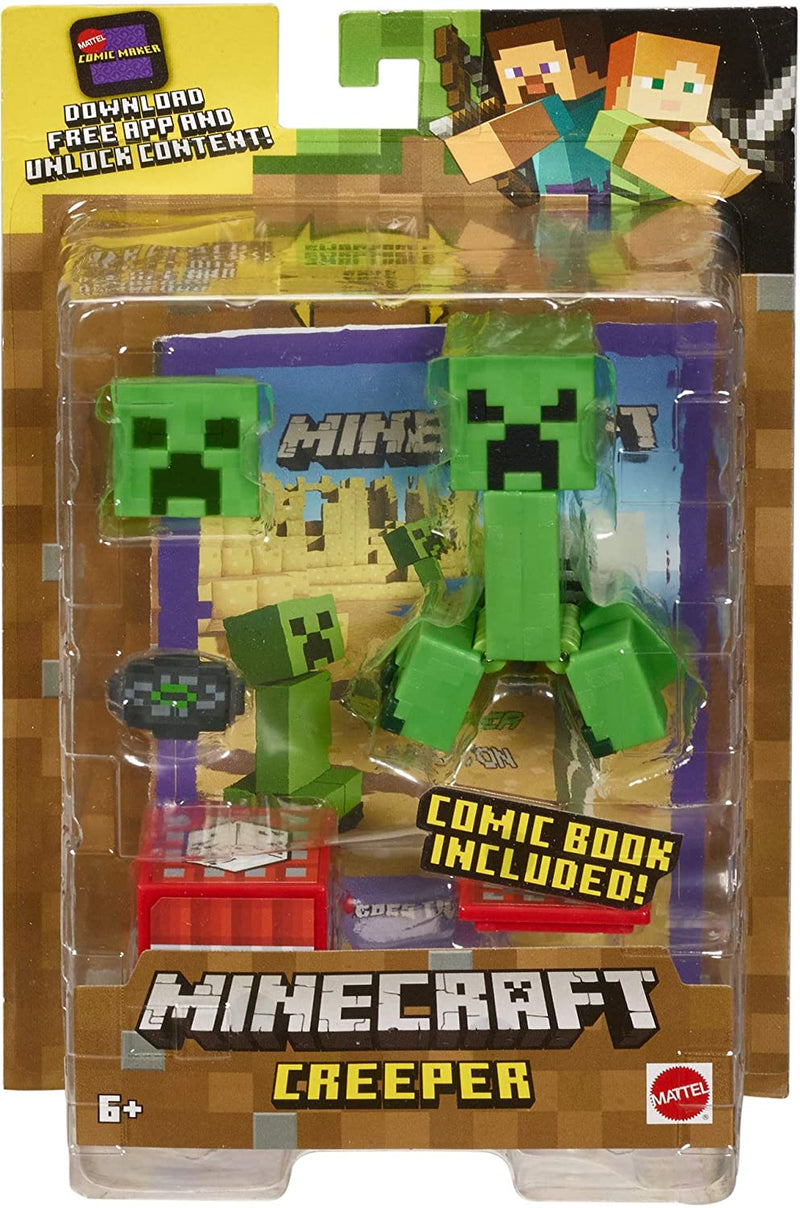 Minecraft Comic Maker Creeper Action Figure – Square Imports