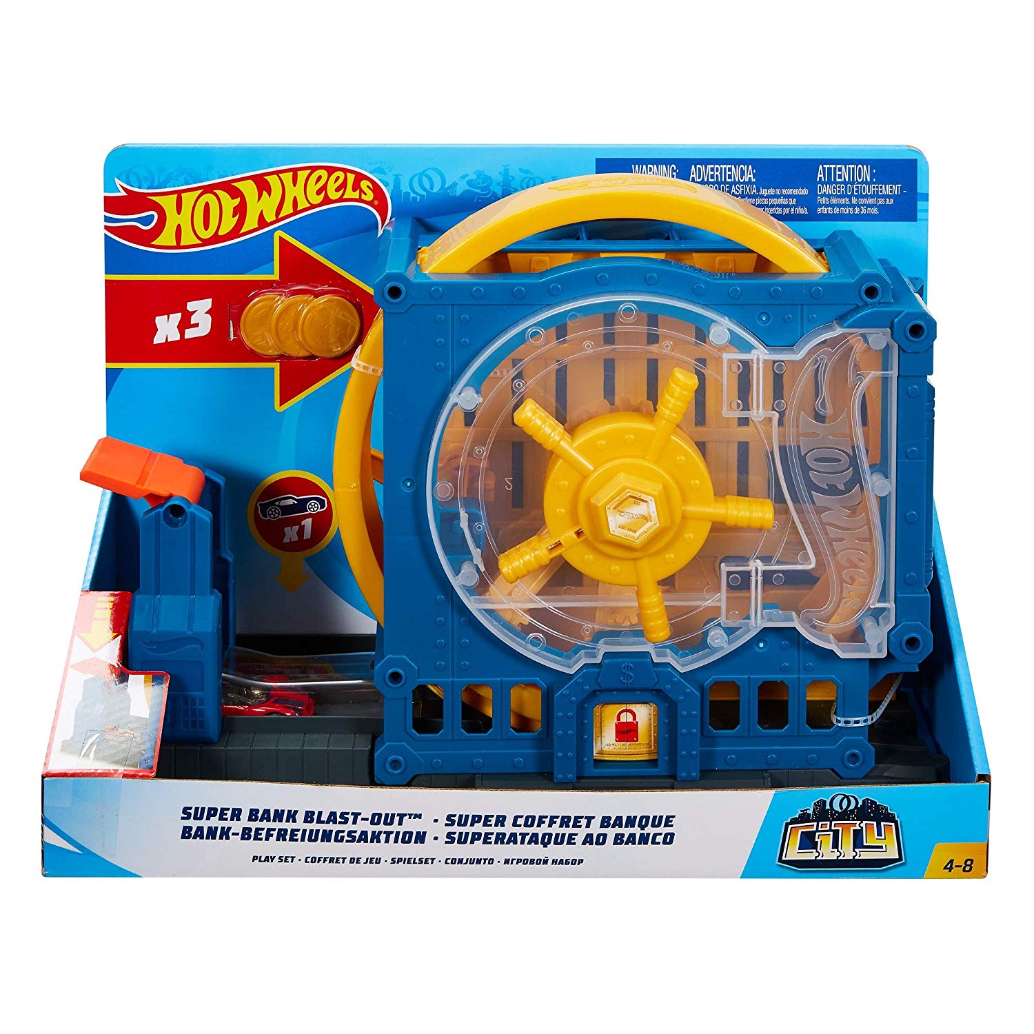 hot wheels city super spin dealership playset