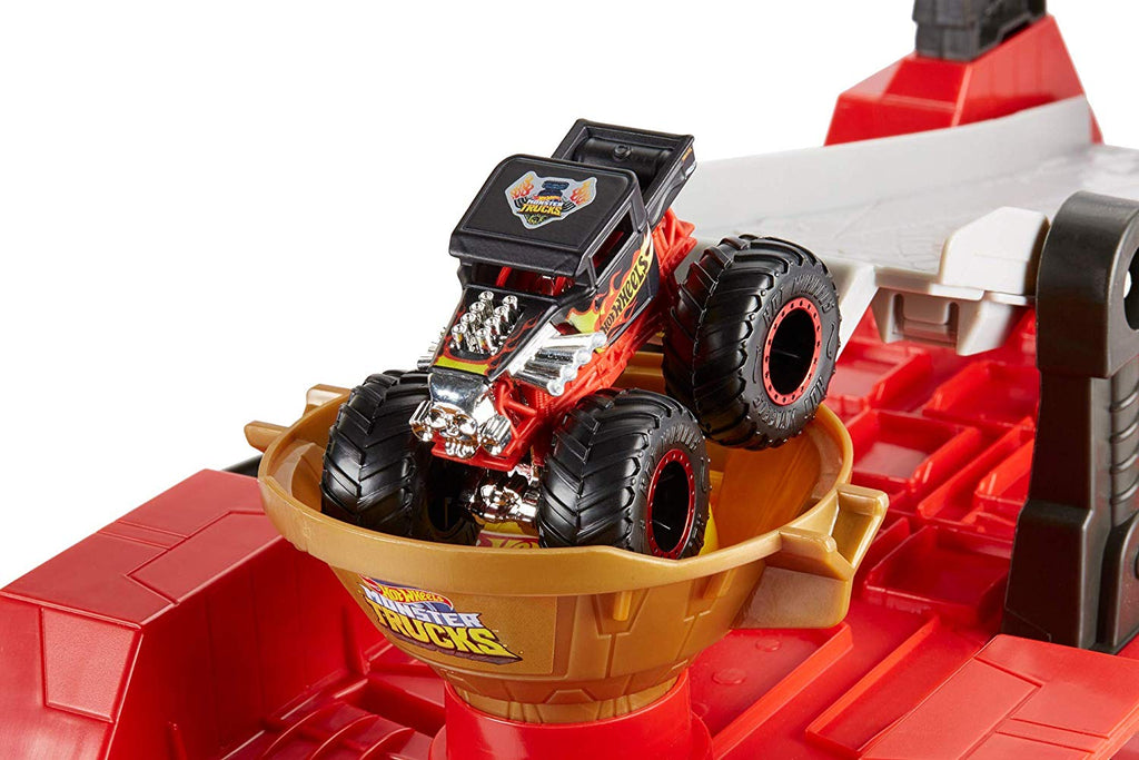 hot wheels monster truck transporter