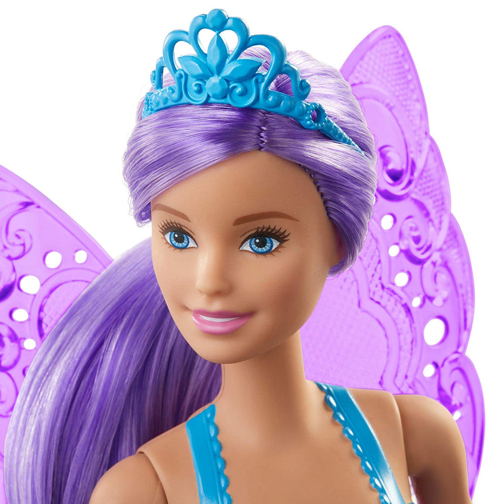 barbie dreamtopia fairy doll purple hair