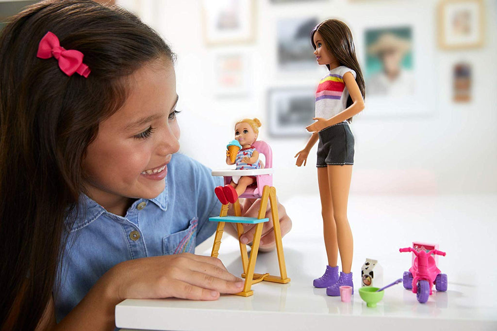 barbie skipper babysitter feeding playset