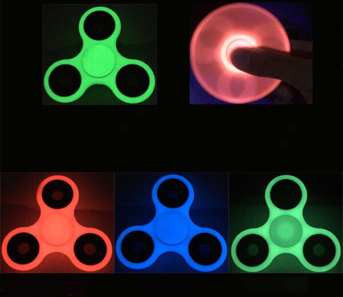 glowing fidget spinner