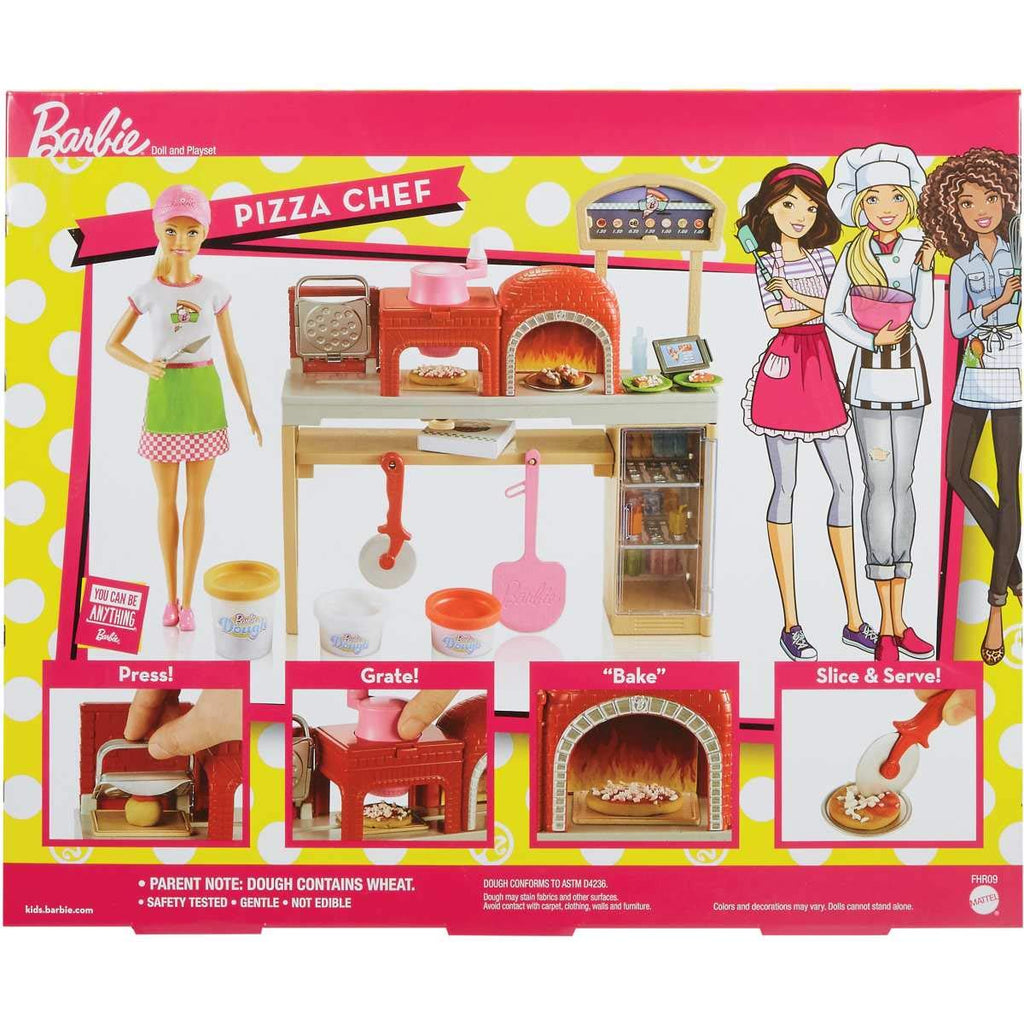 barbie pizza chef playset