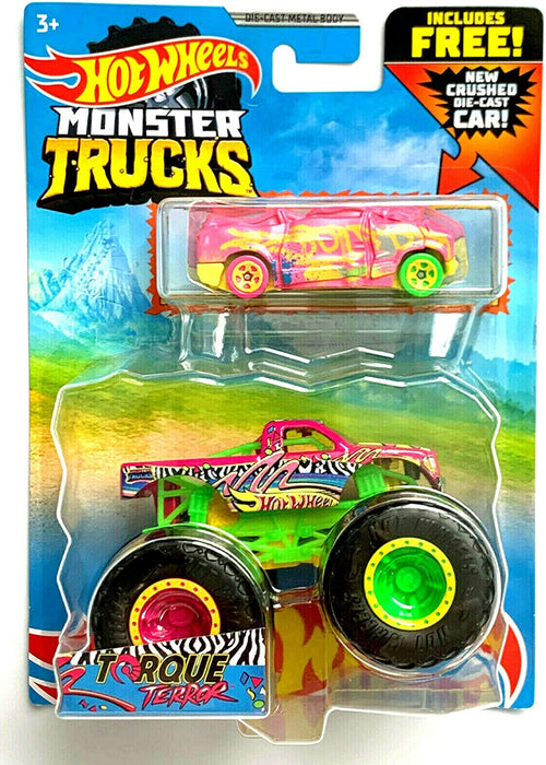 Hot Wheels Monster Trucks 1:64 Scale 4-Pack with Giant Wheels [Styles –  Square Imports