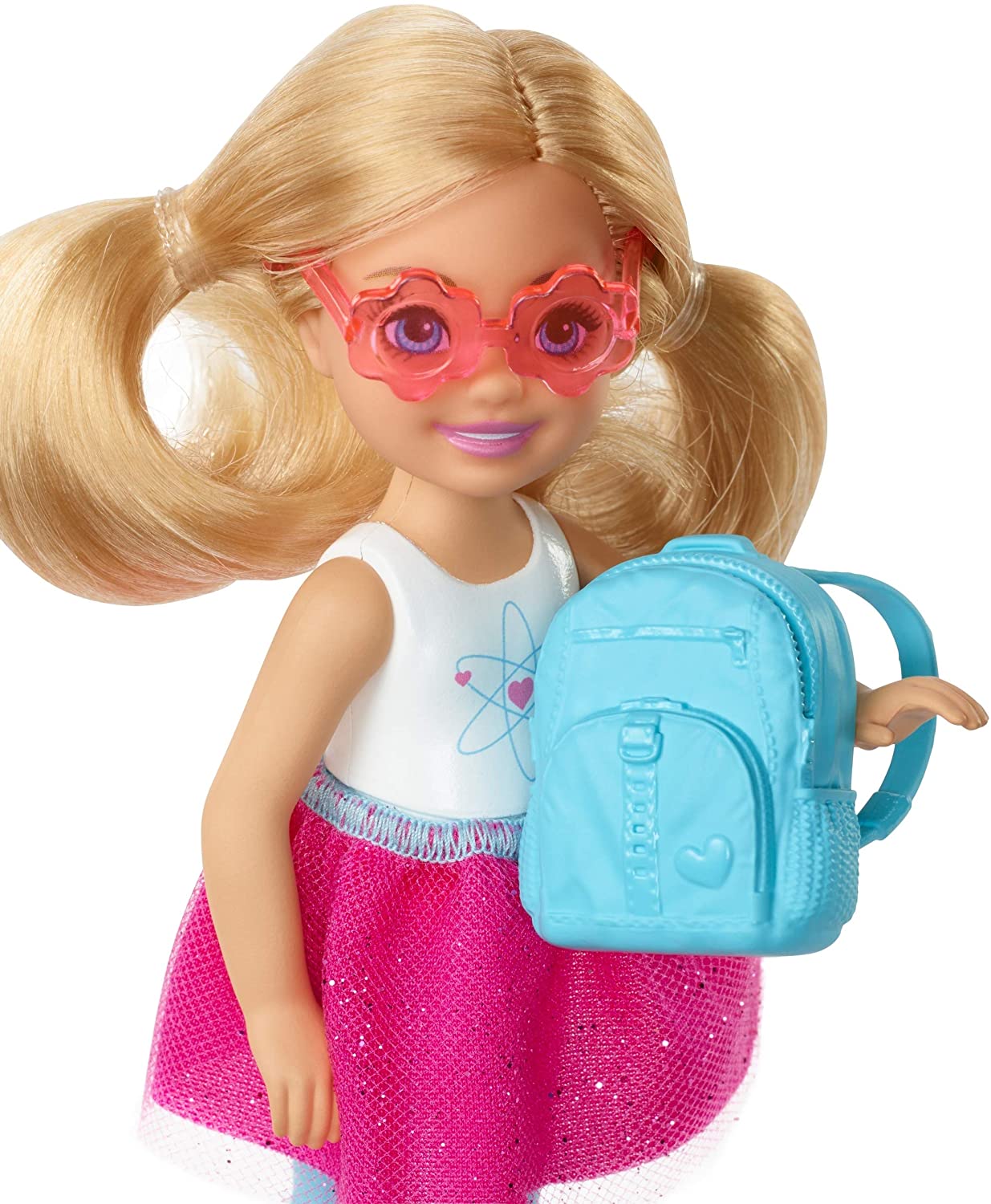 Barbie Chelsea Travel Doll Blonde With Puppy Carrier And Accessories