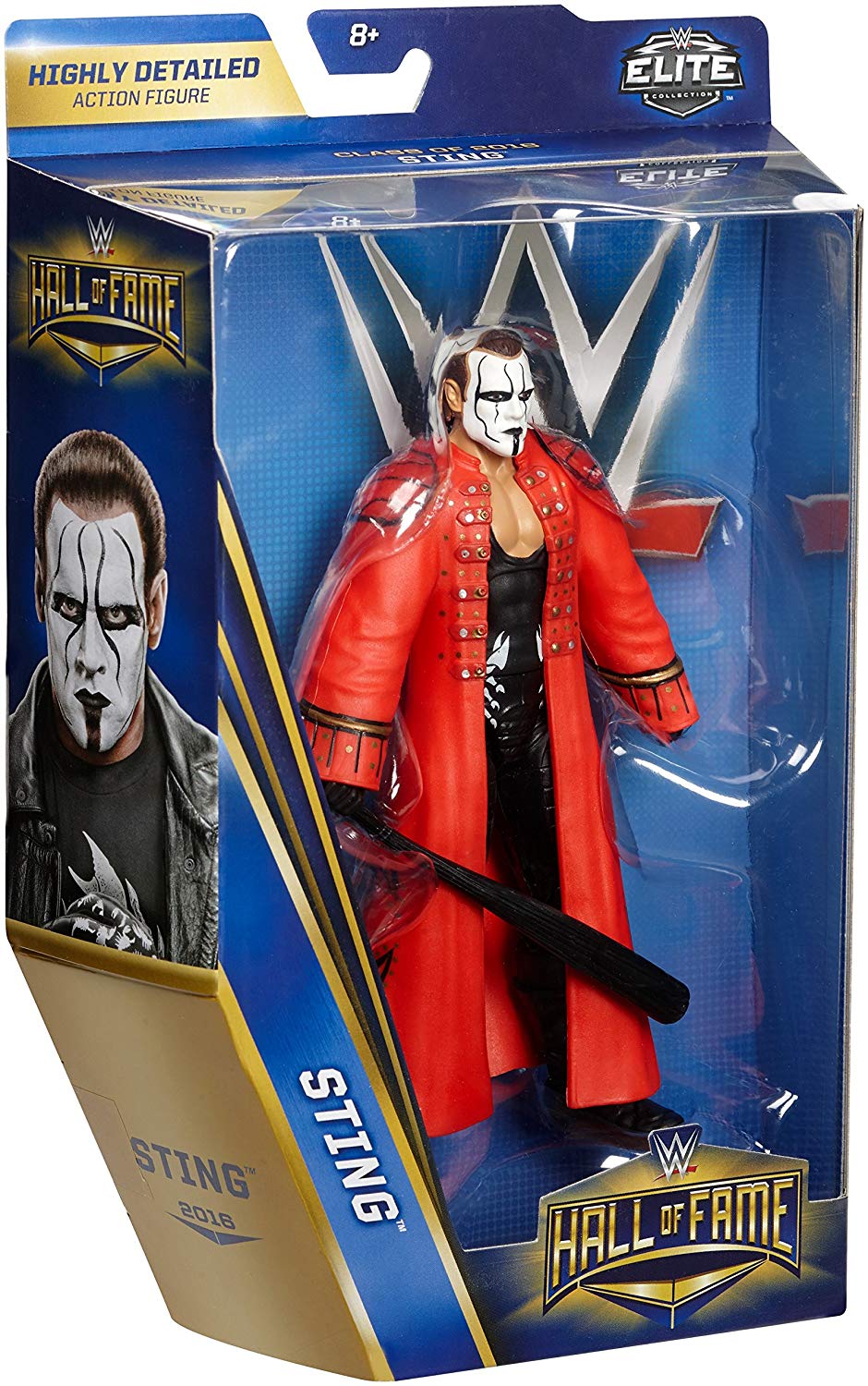 Wrestling Wwe Hall Of Fame Elite Collection Mattel Sting 6 Action Fig Square Imports 1179