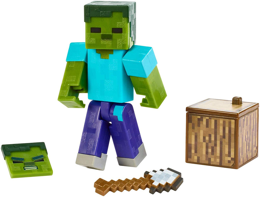 minecraft zombie action figure