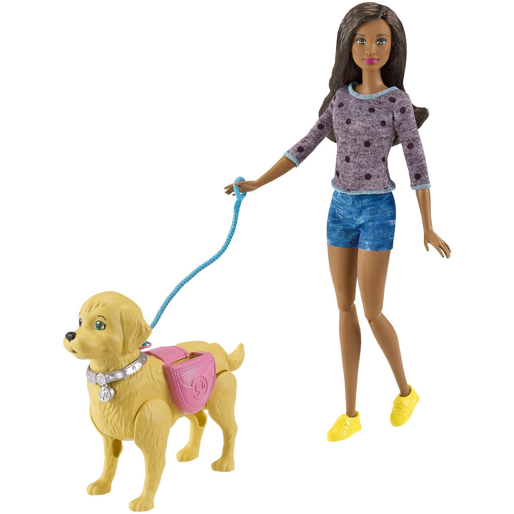 barbie walking puppy