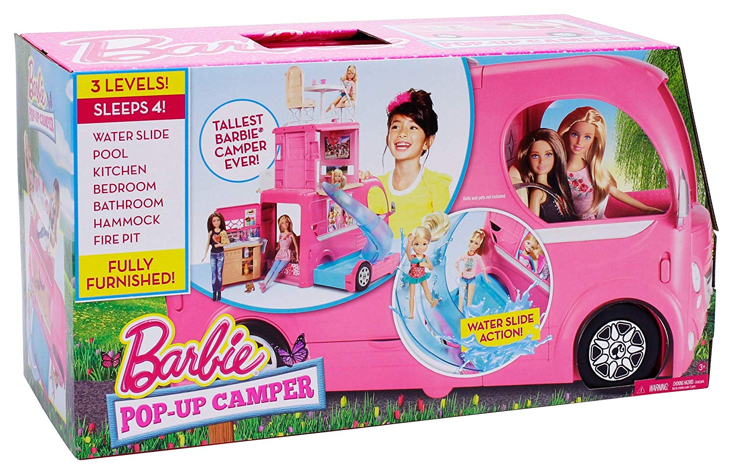 Ongewijzigd kleding stof Bestudeer Barbie Pop-Up Camper Vehicle – Square Imports